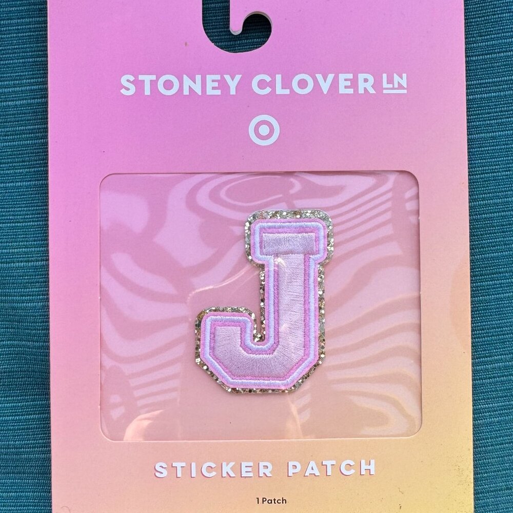 Stoney Clover Lane Target Sticker Patch Letter J